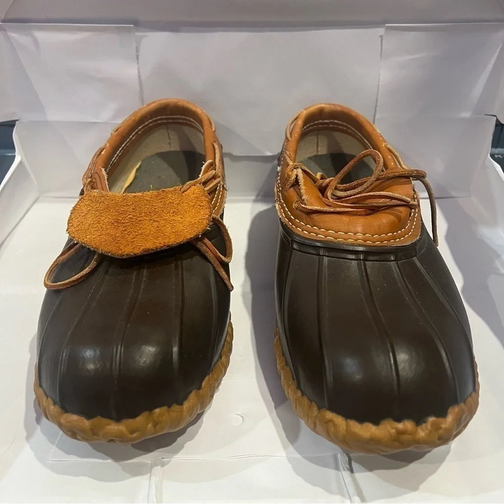 LL Bean Mens Rubber Moc Size 8 Wide